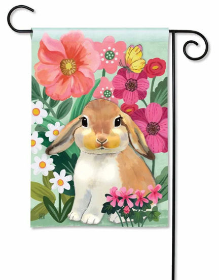 Bunny Love Garden Flag by Studio M