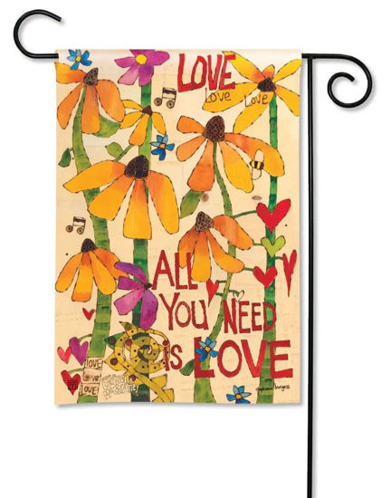 All You Need is Love Garden Flag by Studio M