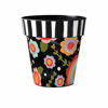Flowers and Stripes 15" Art Planter by Studio M