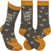 Date with my Cat Socks by Primitives by Kathy