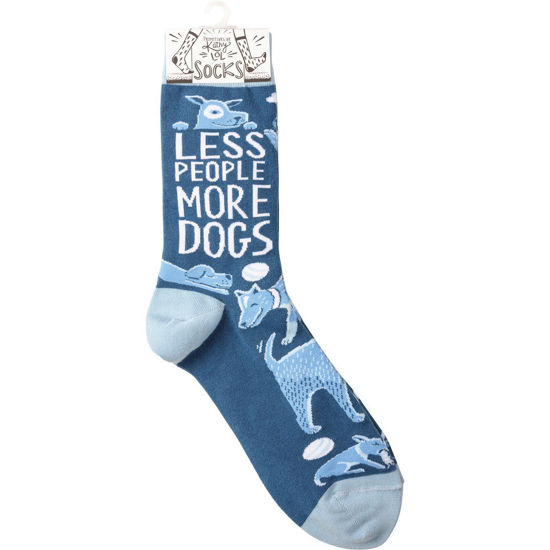 Less People More Dogs Socks by Primitives by Kathy