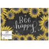 Bee Happy Sunflowers Paper Placemat Pad by Primitives by Kathy