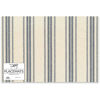 Blue Stripe Paper Placemat Pad by Primitives by Kathy