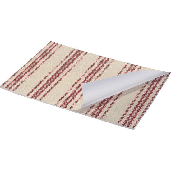 Red Stripe Paper Placemat Pad by Primitives by Kathy