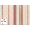 Red Stripe Paper Placemat Pad by Primitives by Kathy