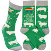 Rainbow Sheep of The Family Socks by Primitives by Kathy