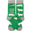 Rainbow Sheep of The Family Socks by Primitives by Kathy