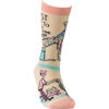 Stay At Home Cat Mom Socks by Primitives by Kathy