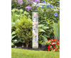 Folksy Garden White 40" Art Pole by Studio M