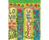 All You Need Is Love 20" Art Pole by Studio M