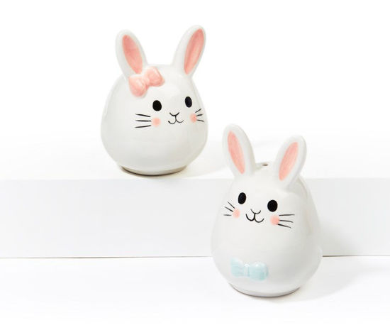 Ceramic Bunny S&P Set by Giftcraft