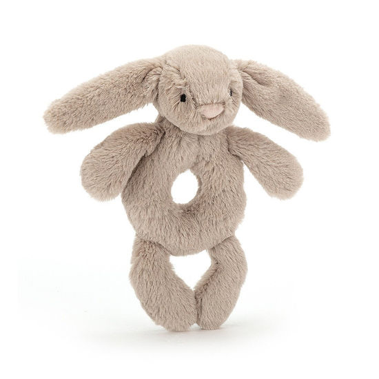Bashful Beige Bunny Ring Rattle by Jellycat