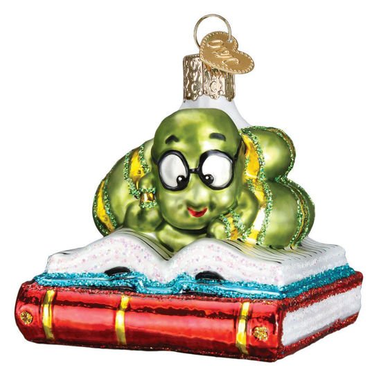Bookworm Ornament by Old World Christmas