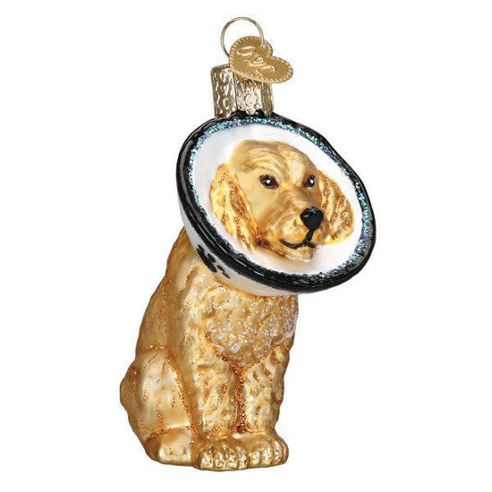 Cone Of Shame Dog Ornament by Old World Christmas