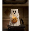 Scaredy Boo With Pumpkin Bucket Paper Mache by Bethany Lowe Designs