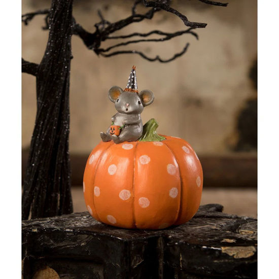 Halloween Mouse on Pumpkin by Bethany Lowe Designs