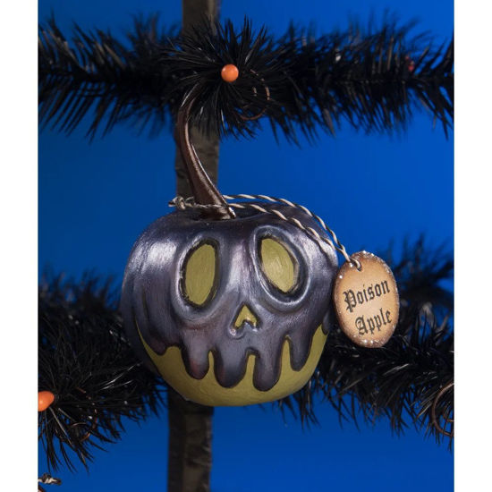 Green Apple with Purple Poison Ornament Mini by Bethany Lowe Designs