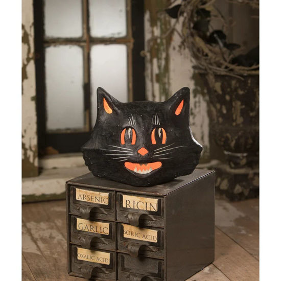 Mr. Shady Cat Luminary Paper Mache by Bethany Lowe Designs