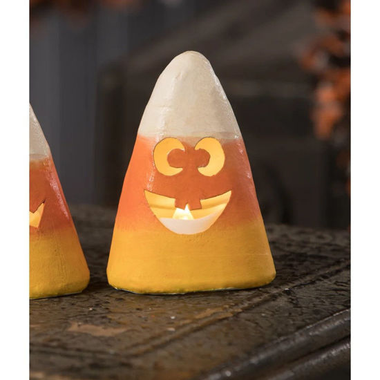 Silly Candy Corn Small Luminary by Bethany Lowe Designs