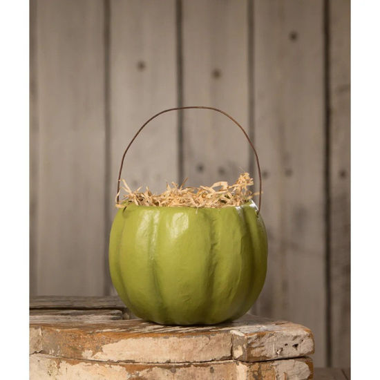 Pumpkin Bucket Green by Bethany Lowe Designs