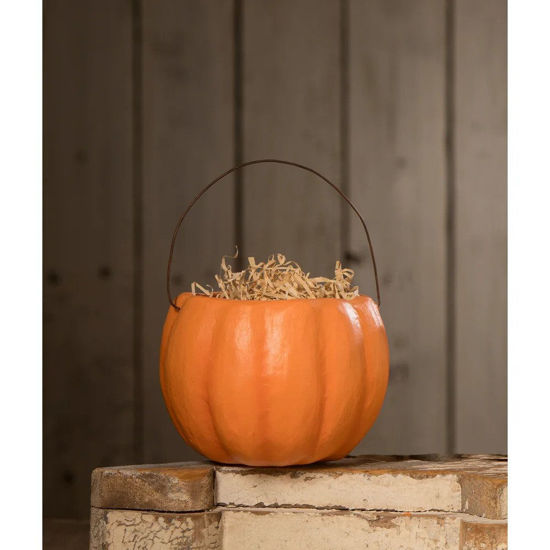 Pumpkin Bucket Orange by Bethany Lowe Designs