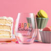 Happy Birthday Wine Glass by Totalee Gift