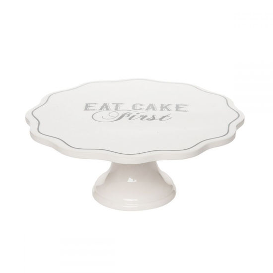 Eat Cake First Cake Pedestal by Totalee Gift