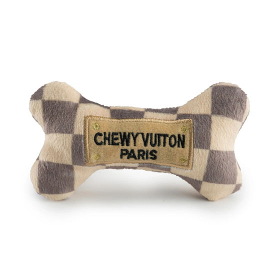 Checker Chewy Vuiton Bone, Small by Haute Diggity Dog
