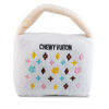 White Chewy Vuiton Purse, Large by Haute Diggity Dog