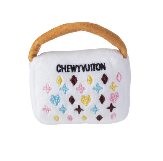 White Chewy Vuiton Purse, Small by Haute Diggity Dog