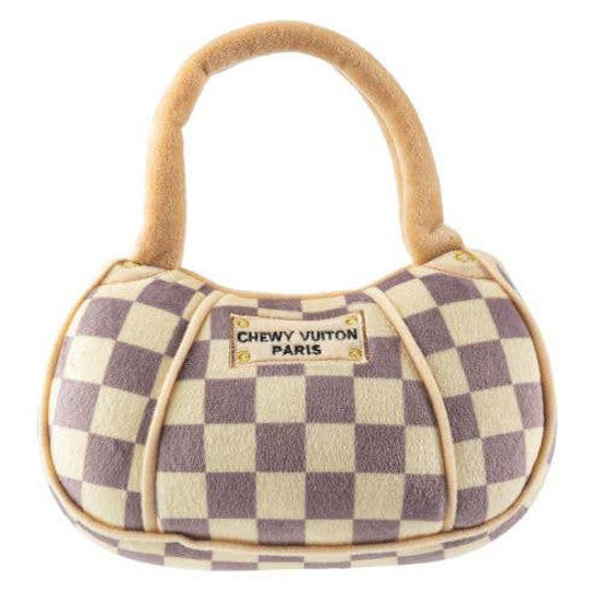 Checker Chewy Vuiton Handbag, Small by Haute Diggity Dog