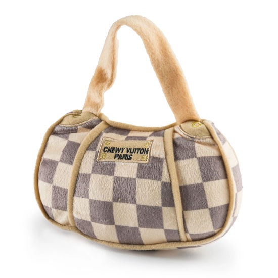 Checker Chewy Vuiton Handbag, Large by Haute Diggity Dog