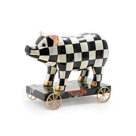 Courtly Check Pig On Parade Decor by MacKenzie-Childs