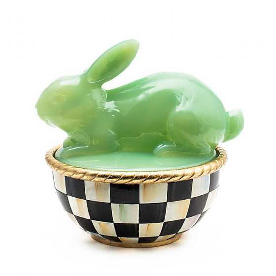 Green Rabbit Lidded Container by MacKenzie-Childs