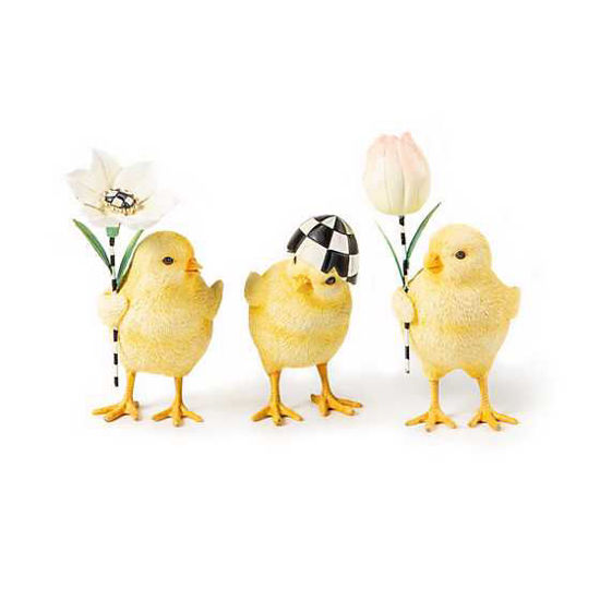 Rose Garden Chicks - Set of 3 by MacKenzie-Childs