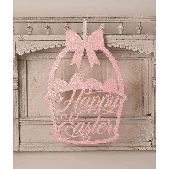 Happy Easter Basket Sign by Bethany Lowe Designs