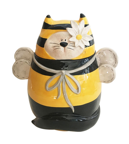Bumble Cat Cookie Jar by Blue Sky Clayworks