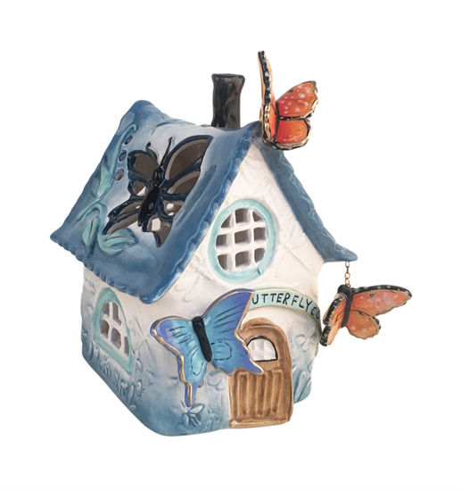 Butterfly Candle House by Blue Sky Clayworks