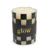 Check Pillar Candle - 4" - Black by MacKenzie-Childs