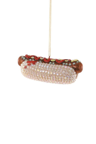 Jeweled Hot Dog Ornament by Cody Foster