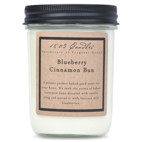 Blueberry Cinnamon Bun Jar by 1803 Candles
