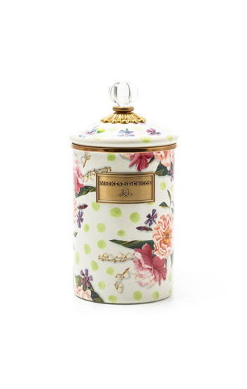 Wildflowers Enamel Large Canister - Green by MacKenzie-Childs