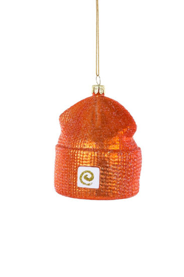 Hipster Beanie Orange Ornament by Cody Foster