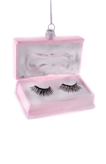 Fake Eyelashes in Light Pink Case Ornament by Cody Foster