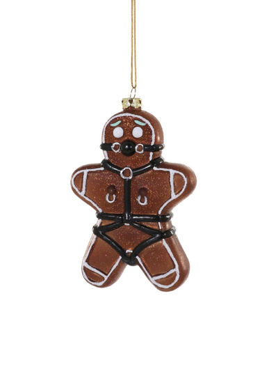 Naughty Gingerbread Man Ornament by Cody Foster