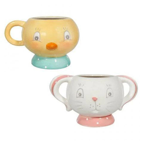 Dol Easter Dottie Chick & Bunny Mug S/2 by Transpac