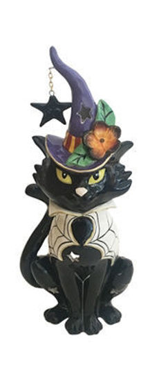 Black Cat Tealight Holder by Blue Sky Clayworks