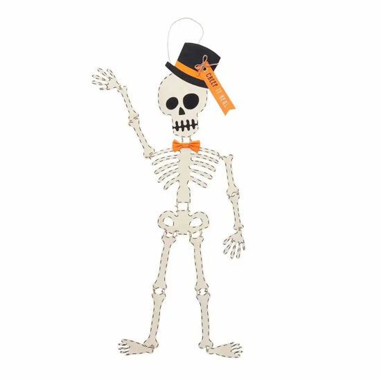 Skeleton Top Hat Door Hanger by Mudpie