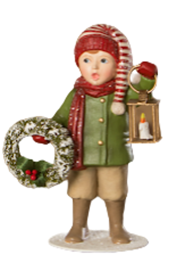 Christmas Caroling Louis with Lantern by Bethany Lowe