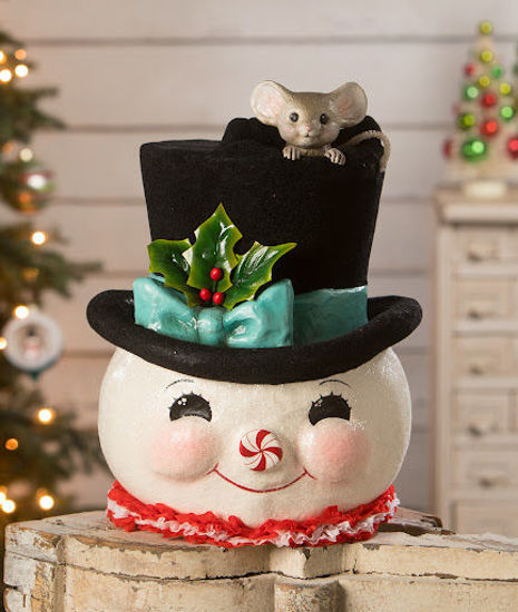 Jolly Snowman Top Hat Surprise by Bethany Lowe